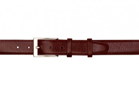 Stylish Lightbrown Leather Belt - Textured