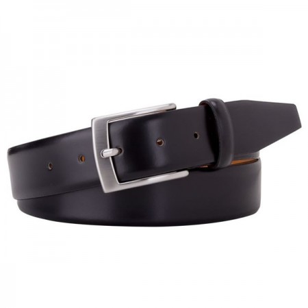 Black Leather Belt By Profuomo