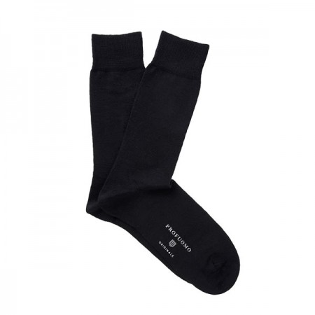 Profuomo Socks Cotton & Wool - Black