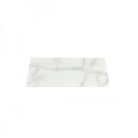 Stoned marble white plate 15x30cm