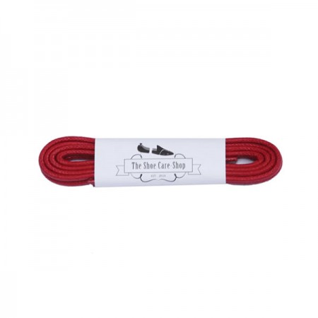 Waxed Shoe Laces - Red