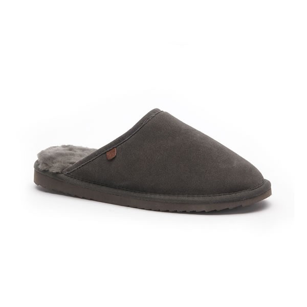 Dark best sale grey slippers