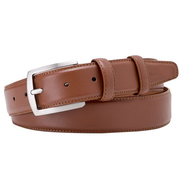 Cognac Leather Belt By Profuomo - Casual - By Style - Belts ...