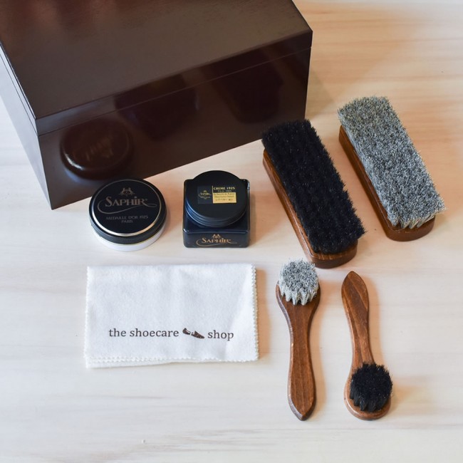 Black Horse Hair Shoe Brush - for Pristine Leather Care