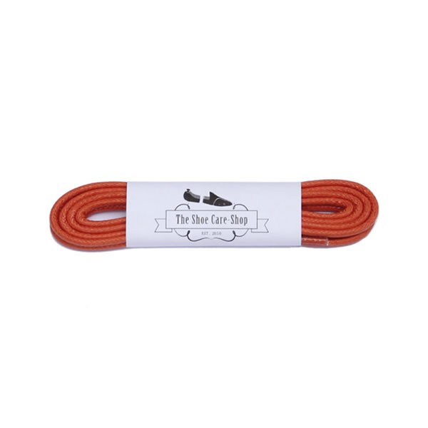 Waxed Shoe Laces Orange - Shoe Accessories - Shoe - Distinctly