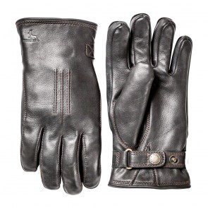 Hestra Gloves Deerskin Lambfur - Black