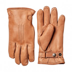 Hestra Gloves Deerskin Lambfur - Cork