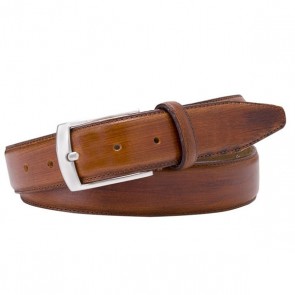Hand polished Leather Belt By Profuomo